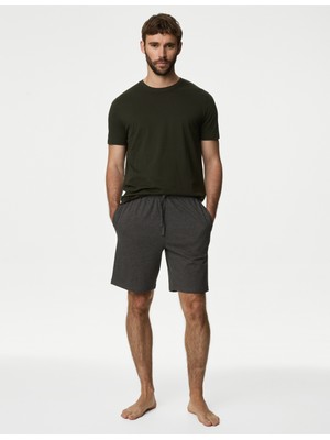 Marks & Spencer Saf Pamuklu Kısa Kollu Pijama Takımı