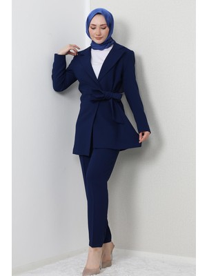 Giza Store Adelisa Ceket Takım Lacivert