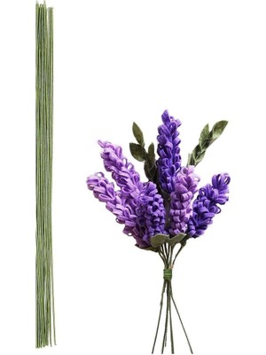 PremiumPort 15 Adet Yeşil Çiçek Teli No:20 (1.2mm), 60 Cm, Dayanıklı ve Esnek