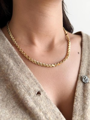 Aurah Kalın Arpa Zincir Kolye