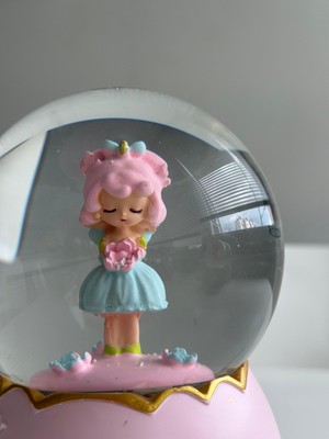 Bumelo Prenses Kız Büyük Boy Işıklı,müzikli Püskürtmeli Kar Küresi