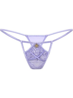 Feu De Elu Pastivelle Lila Dantelli Dekolteli String