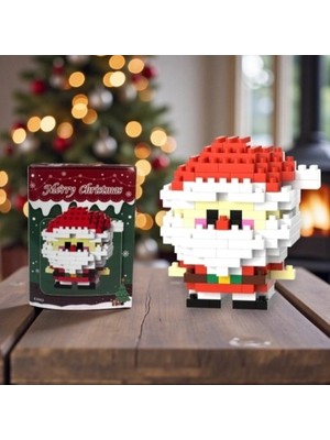 Akçtoys Bricks Yılbaşı Özel Seri Mini Yapı Oyuncak Noel Baba