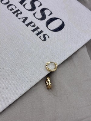 Hedef Bijuteri Gold Renk Basıc Geometrik Şekilli Halka Küpe CM210