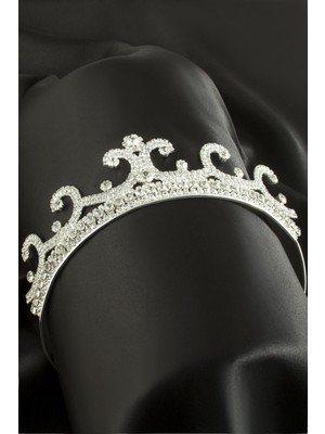 SiHako Lüks Taşlı Gelin Tacı