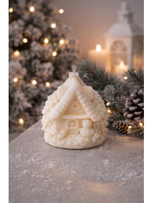 Akanart Noel Evi Doğal Soya Mum – Yılbaşı Konsepti