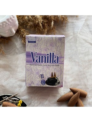 Gözayn Darshan Incense Vanilla (Vanilya) Geri Akış (Backflow) Tütsü 10 Adet