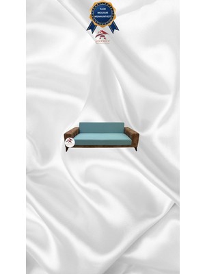 Mikro Lastikli Kaymaz Elastik Koruyucu Kolsuz Koltuk Örtüsü - Mint - 2'li Set (1 Parça)