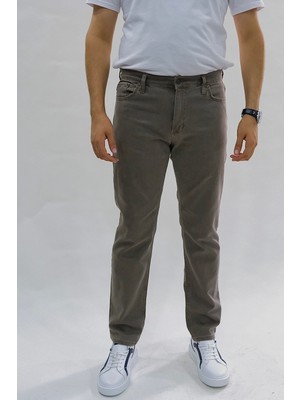 Black Lee Erkek Açık Kahve Regular Fit Rahat Kesim Esnek Likralı Örme Jeans
