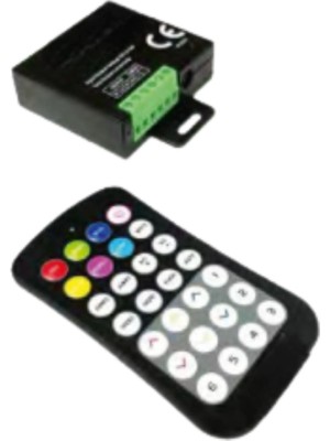 Powerr Led Aydınlatma 24A Rgb Şerit LED 28 Tuşlu Rf Kontrol 12-24V