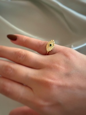 Aurah Yelpaze Serçe Parmak Yüzüğü