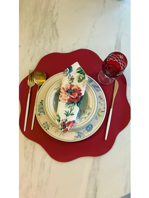 PremiumPort Şık Deri Amerikan Servis ve Supla Takımı, Sofralarınıza Zarafet Katın