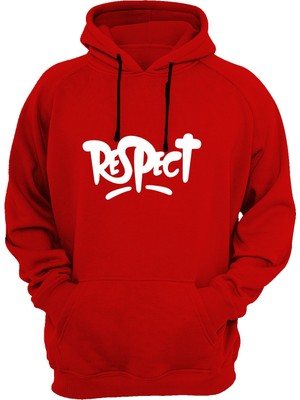 Widi Respect Baskılı Kırmızı Sweatshirt