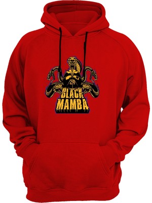 Widi Black Mamba Baskılı Kırmızı Sweatshirt