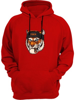 Widi Kaplan Baskılı Kırmızı Sweatshirt