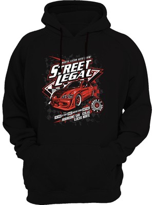 Widi Street Legal Baskılı Siyah Sweatshirt