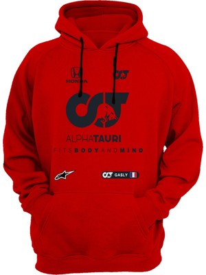 Widi Alpha Touri Baskılı Kırmızı Sweatshirt