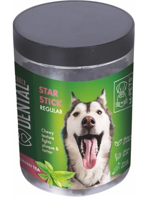 Hype Store M-Pets Dental Snack Green Tea Star Stıck Regular Ödül 340GR
