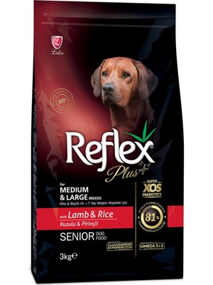 Hype Store Büyük Orta Irk Kuzulu Yaşlı Köpek Maması 3 kg