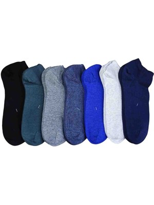 MKY Dikişsiz Pamuklu Erkek Patik Çorap 7'li