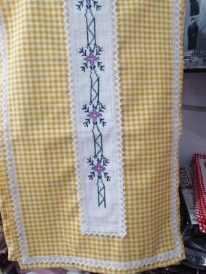 Ayzen Home Ayzen Ceyız El Işi Kanavıçe Detaylı Pitikare Runner