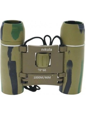 Karahanbey 70X60 Cepte Taşımalı Kauçuk Kaplamalı Mini Dürbün Kamuflaj ( Lisinya )