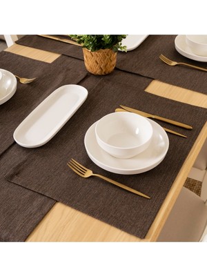 PremiumPort Şık 2'li Kumaş Amerikan Servis Takımı, Ev Dekorasyonuna Zarif Dokunuş