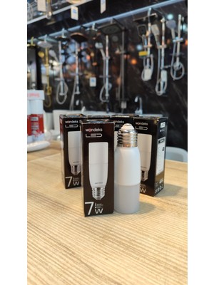 5li Paket Wondeks 7 Watt Beyaz Işık Eski Spotlara Uyumlu E27 Duylu LED Ampul 6500K 490 Lümen