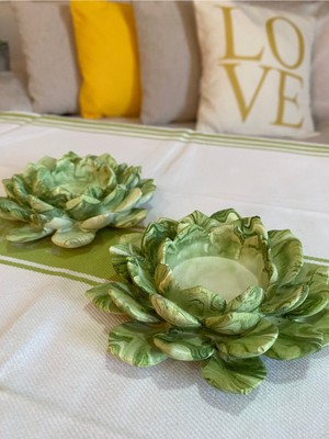 PremiumPort Şık Lotus Çiçeği Mumluk, Dekoratif Tealight ve Hediye Parçası