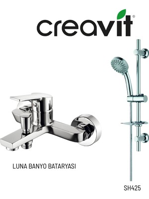 Creavit Luna Banyo Bataryası Ln 2500 ve Sürgülü El Duş Seti SH425