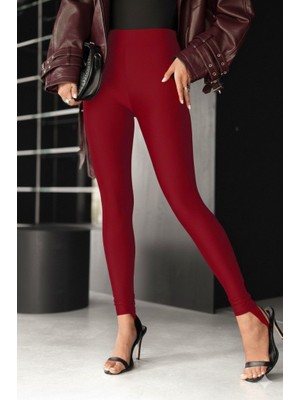 Bet's  Kadın Yüksek Bel Topuk Altından Geçmeli Dalgıç Tayt