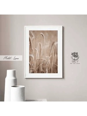 PremiumPort Şık Metal Çerçeveli Gerçek Cam Tablo Seti, Modern Dekorasyon Için