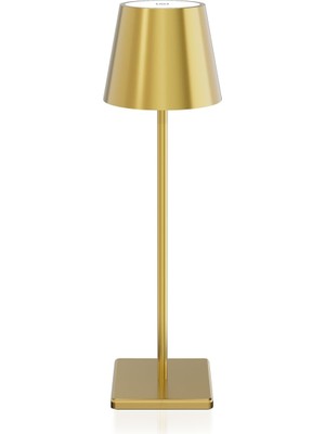 PremiumPort Şık Istanbul Dokunmatik LED Masa Lambası, Dimerlenebilir, Gold Renk