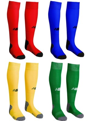 Feyza Design Renkli 4'lü Futbol Çorabı Seti, Konç Tozluk Tasarımı, Spor ve Aktivite Için