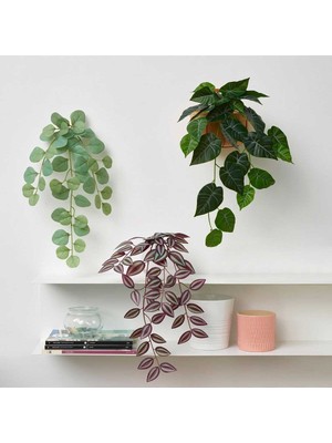 PremiumPort Sarkan Yapay Bitki Çiçek 3 Parça, 52 Cm, Canlı ve Şık Dekorasyon