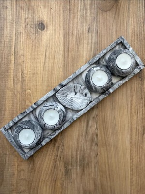 PremiumPort Şık Dekoratif Mumluk Seti, Sıcak Atmosfer ve Zarif Hediye Seçeneği