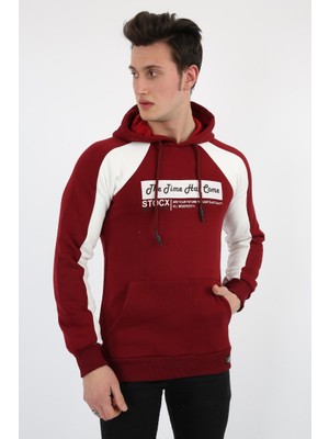 buğrahayalin Üç Iplik Kapşonlu Kanguru Cepli Erkek Günlük Sweatshirt