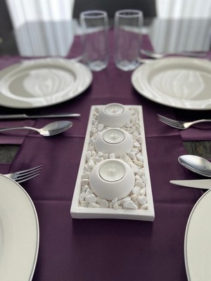 PremiumPort Şık Dekoratif Mumluk, Hediyelik Eşya, Tealight Mumluk Seti