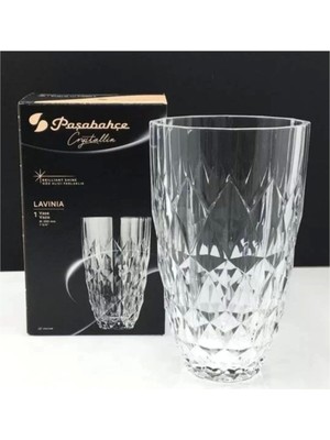 PremiumPort Şeffaf Cam Vazo 20 Cm, Zarif ve Şık Dekoratif Çiçeklik