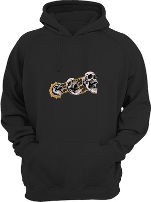 Widi 3 Skulls Baskılı Sweat-Shirt