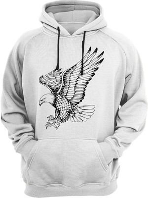 Widi Asil Kartal Baskılı Futbol Regular Fit %100 Pamuk Sweatshirt