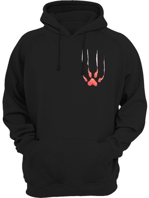 Widi Pati Baskılı Siyah Sweatshirt