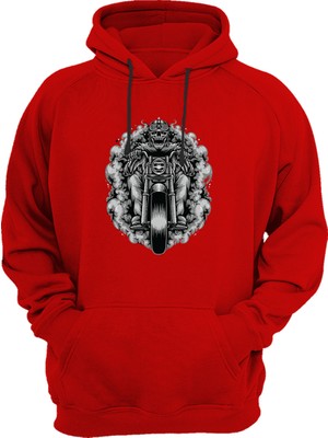 Widi Skeleton Motor Rider Baskılı Sweat-Shirt