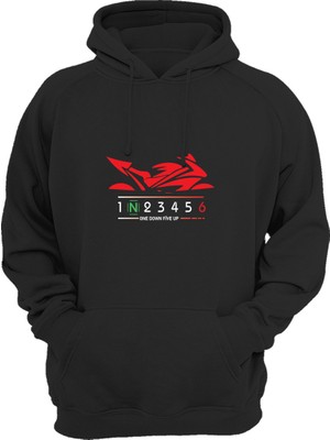 Widi Red Racing Motor Baskılı Sweat-Shirt