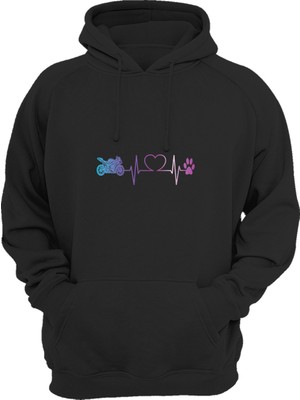 Widi Heart Beat Motor For Paw Baskılı Sweat-Shirt