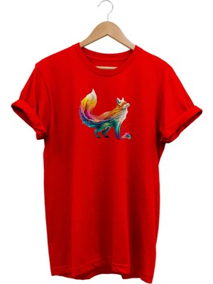 Widi Tilki Baskılı T-Shirt