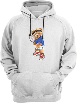 Widi Tennis Player Bear Baskılı Sweat-Shirt
