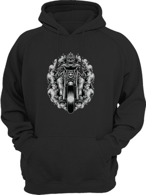 Widi Skeleton Motor Rider Baskılı Sweat-Shirt