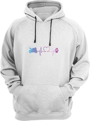 Widi Heart Beat Motor For Paw Baskılı Sweat-Shirt