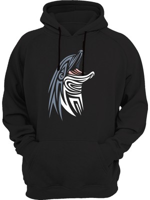 Widi Yunus Baskılı Siyah Sweatshirt